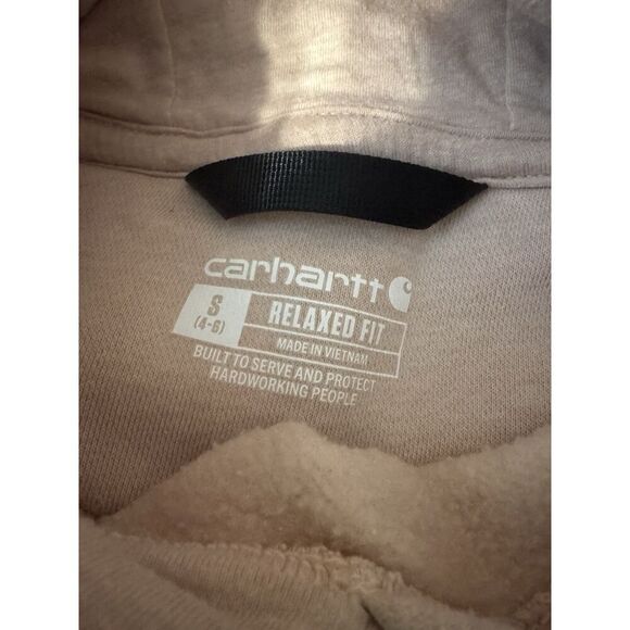 Carhartt Women's Graphic Sleeve Pullover Sweatshirt Size S Spell Out - Picture 4 of 4